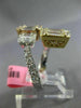 ESTATE WIDE 2.40CT DIAMOND 18KT TRI COLOR GOLD 3D SEMI ETERNITY CRISS CROSS RING