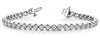 ESTATE 3.0CT DIAMOND 14KT WHITE GOLD ROUND CLASSIC ETERNITY LOVE TENNIS BRACELET