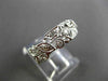 ANTIQUE OLD MINE DIAMOND PLATINUM FLORAL ETERNITY WEDDING ANNIVERSARY RING #3280