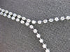 4.32CT DIAMOND 14KT WHITE GOLD BY THE YARD SEMI ETERNITY 2 ROW LARIAT NECKLACE