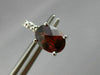 ESTATE 2.97CT DIAMOND & AAA EXTRA FACET GARNET 14K WHITE GOLD OVAL STUD EARRINGS