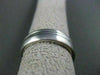 ESTATE WIDE 14KT WHITE GOLD SOLID MATTE & SHINY LOOK MENS WEDDING RING #1321