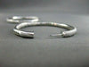 ESTATE WIDE 3.48CT DIAMOND INSIDE OUT 14KT WHITE GOLD HOOP EARRINGS F/G VS