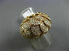 ESTATE LARGE 3.76CT ROUND DIAMOND 18KT ROSE GOLD 3D MULTI SHELL CLUSTER FUN RING