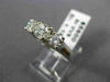 ESTATE 1.16CT DIAMOND 14KT WHITE GOLD PAST PRESENT FUTURE ENGAGEMENT RING #22152