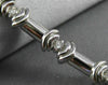 ESTATE .55CT DIAMOND 14KT WHITE GOLD 3D SEMI BEZEL PRONG BEZEL TENNIS BRACELET