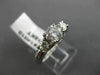 ESTATE 1.14CT DIAMOND 14KT WHITE GOLD LUCIDA THREE STONE ENGAGEMENT RING #14010