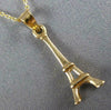 ESTATE 14KT YELLOW GOLD CLASSIC HANDCRAFTED EIFFEL TOWER CHARM PENDANT #MILANO45