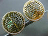 ESTATE LARGE 1.51CT DIAMOND 18K WHITE & YELLOW GOLD 3D FILIGREE CLIP ON EARRINGS