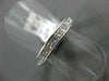 ESTATE 2.35CT PRINCESS DIAMOND 14K WHITE GOLD 3D ETERNITY ANNIVERSARY RING #1350