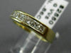 ESTATE .86CT DIAMOND 14K YELLOW GOLD 3D PRINCESS CHANNEL ANNIVERSARY RING #22474