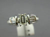 ESTATE .71CT BAGUETTE DIAMOND 14KT WHITE GOLD 3D CLASSIC 3 STONE ENGAGEMENT RING