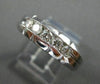 ESTATE WIDE .40CT DIAMOND 5 STONE 14KT WHITE GOLD MENS ANNIVERSARY RING #4047