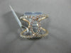 ESTATE WIDE .64CT DIAMOND 18KT ROSE GOLD 3D OPEN LOVE KNOT INFINITY LOVE RING FG
