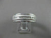 ESTATE WIDE 1.20CT DIAMOND 14K WHITE GOLD MILGRAIN ETERNITY RING DAZZLING #20383