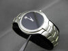 MOVADO PORTICO STAINLESS STEEL BLACK FACE SWISS MOVEMENT MENS WATCH #23418