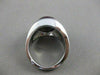 ESTATE PURPLE CABACHON STAR SAPPHIRE 14KT WHITE GOLD SOLID MENS RING 15mm #7887