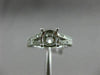 ESTATE .68CT DIAMOND 14KT WHITE GOLD 3D ROUND SEMI MOUNT ENGAGEMENT RING #2004