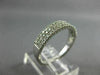 .50CT DIAMOND 14KT WHITE GOLD MULTI ROW FILIGREE SEMI ETERNITY ANNIVERSARY RING