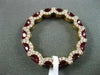 ESTATE 3.98CT DIAMOND & RUBY 18K ROSE GOLD DOUBLE SIDE ANNIVERSARY ETERNITY RING