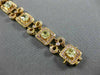ESTATE 7.26CT WHITE & PINK DIAMOND 18KT ROSE GOLD HALO FILIGREE TENNIS BRACELET