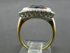ESTATE WIDE .20CT DIAMOND 14KT WHITE & YELLOW GOLD FILIGREE 3 STONE RING #21033