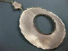 ESTATE LARGE .67CT CHOCOLATE FANCY DIAMOND 14KT ROSE GOLD 3D OPEN OVAL NECKLACE