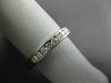 ESTATE WIDE .35CT DIAMOND 14K WHITE GOLD 8 STONE CHANNEL ANNIVERSARY RING #22943