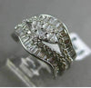 ESTATE 2.26CT DIAMOND 18KT WHITE GOLD MULTI SHAPE CLUSTER MARQUISE PROMISE RING
