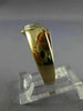 ESTATE .05CT DIAMOND 14KT WHITE & YELLOW GOLD MENS WEDDING RING BAND#22004
