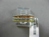 ESTATE .26CT DIAMOND 14KT WHITE YELLOW & ROSE GOLD STACKABLE SEMI ETERNITY RING