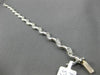 ESTATE 1.20CT DIAMOND 14KT WHITE GOLD 3D BY THE YARD WAVE PAVE TENNIS BRACELET