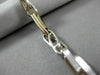 ESTATE LARGE & LONG 14KT 2TONE GOLD SOLID FANCY LINK ITALIAN MEN BRACELET #22867