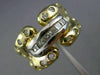 ESTATE LARGE .90CT DIAMOND 14KT 2 TONE GOLD ETOILE CHANNEL COCKTAIL RING #7287