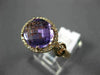 ESTATE 4.08CT DIAMOND & AAA OVAL CUT AMETHYST 14KT ROSE GOLD FRIENDSHIP FUN RING