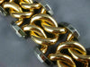 ANTIQUE LARGE & LONG 18K WHITE & ROSE GOLD 3D CLASSIC WOVEN LINK BRACELET #20618