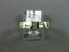 ANTIQUE .50CT BAGUETTE & ROUND DIAMOND 14K TWO TONE GOLD ANNIVERSARY RING #22465