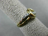 ESTATE .20CT DIAMOND 14KT WHITE & YELLOW GOLD OPEN HEART LOVE KNOT RING #17684