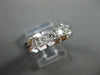 ESTATE WIDE .40CT DIAMOND 5 STONE 14KT WHITE GOLD MENS ANNIVERSARY RING #4047