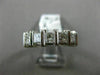 ESTATE WIDE 1.50CT DIAMOND 14KT WHITE GOLD 3D FIVE STONE ANNIVERSARY RING #1345