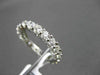 ESTATE 2.39CT ROUND DIAMOND 14KT WHITE GOLD SHARED PRONG ETERNITY RING 3mm WIDE
