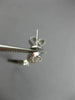 LARGE 1.88CT WHITE & CHOCOLATE FANCY DIAMOND 14KT WHITE GOLD 3D HANGING EARRINGS
