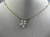 1.54CT WHITE & PINK DIAMOND 18K WHITE & ROSE GOLD 3D BY THE YARD FLOWER NECKLACE