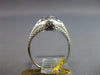 ANTIQUE ART DECO .05CT OLD MINE DIAMOND 18K WHITE GOLD 3D ENGAGEMENT RING #27469
