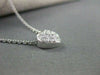 ESTATE .35CT DIAMOND 14K WHITE GOLD PAVE HEART PENDANT F/G VVS  BEAUTIFUL!#21944