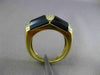 ESTATE LARGE .25CT DIAMOND & AAA ONYX 18KT YELLOW GOLD 3 DIMENSIONAL FUN RING