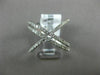 ESTATE LARGE .77CT DIAMOND 14K WHITE GOLD 3D MULTI ROW CRISS CROSS INFINITY RING
