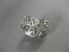 ESTATE WIDE 1.08CT DIAMOND 14KT WHITE GOLD 3D FILIGREE ETOILE HANGING EARRINGS