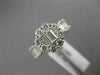 EFFY 2.0CT ROUND BAGUETTE DIAMOND 14K WHITE GOLD 3D FLOWER LOVE FRIENDSHIP RING