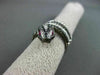 ESTATE LARGE 2.91CTW MULTI COLOR DIAMOND & AAA RUBY 18K WHITE GOLD 3D SNAKE RING